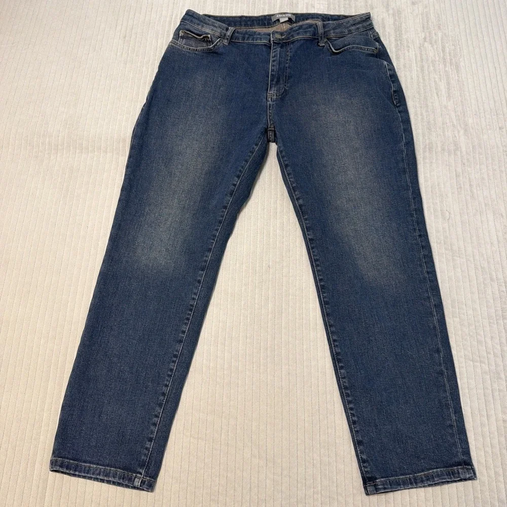 Ash & Erie Jeans Mens 33x29 Straight Denim meas 36x28 med dark wash